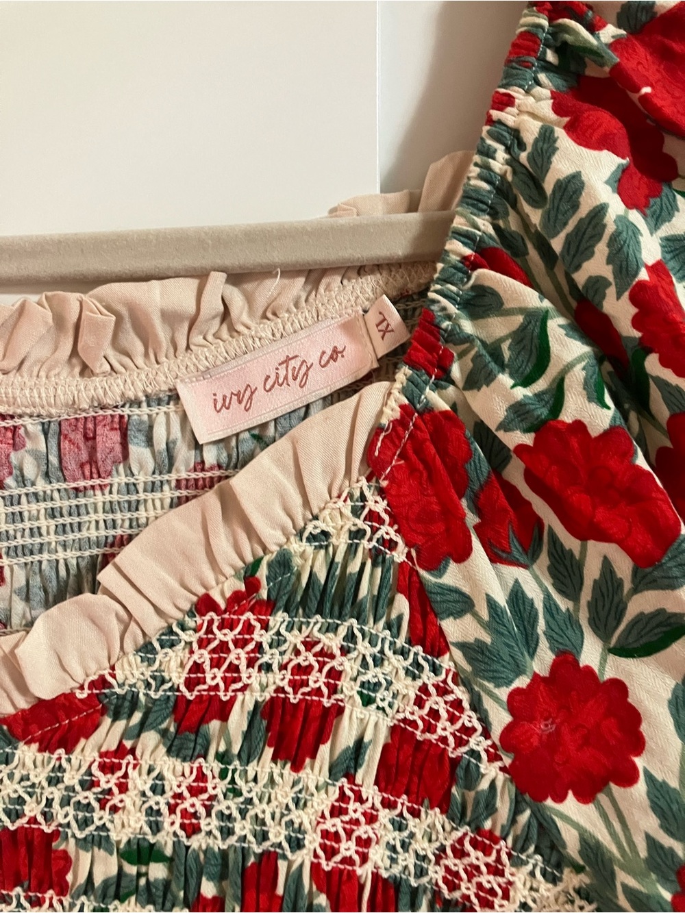 Ivy City Co Red Floral Roselyn - Picture 3 of 3